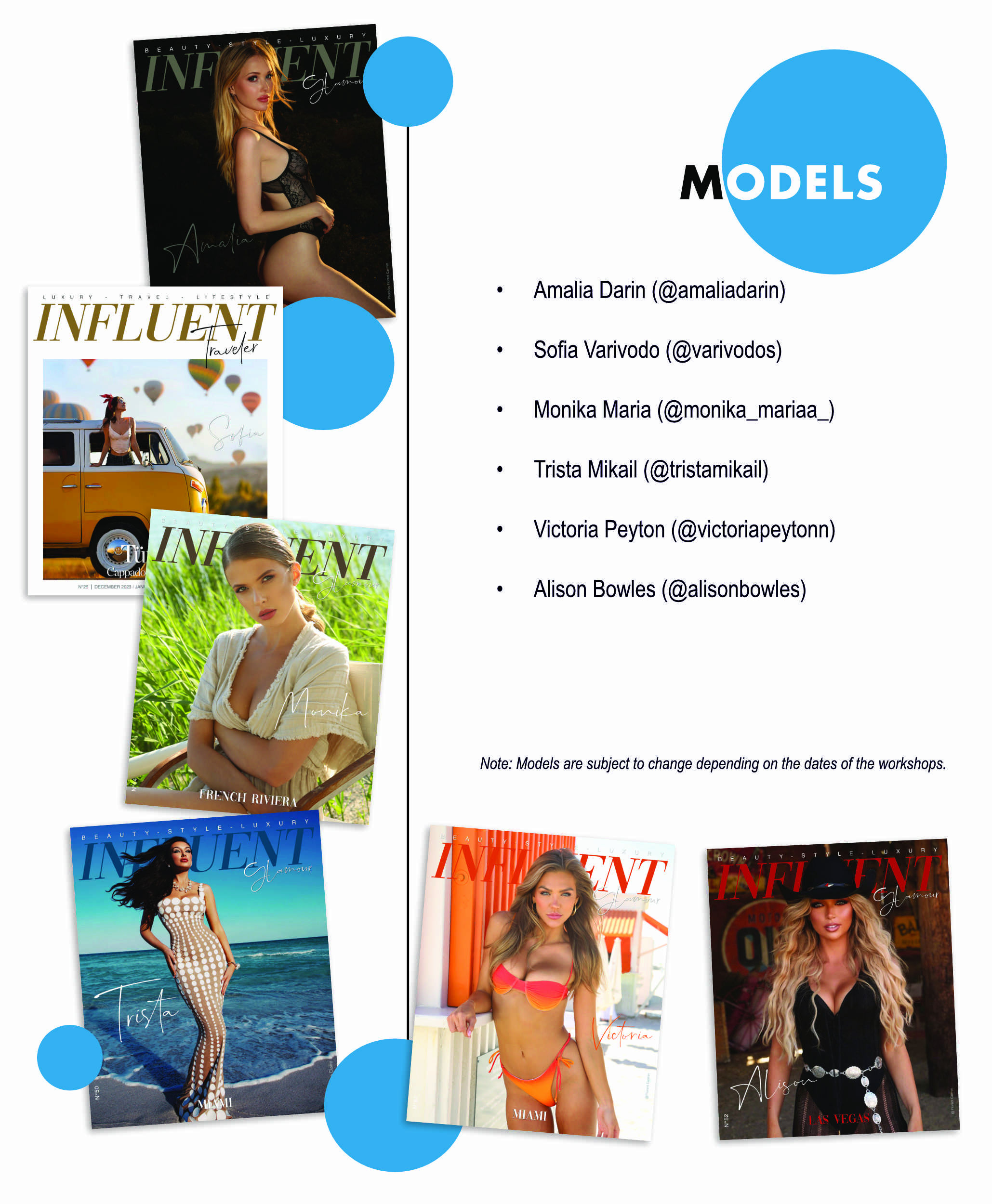 Influent workshop models